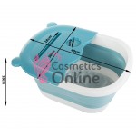 Cadita pliabila pentru pedichiura din plastic cu silicon , Cod VK 01808 Albastra